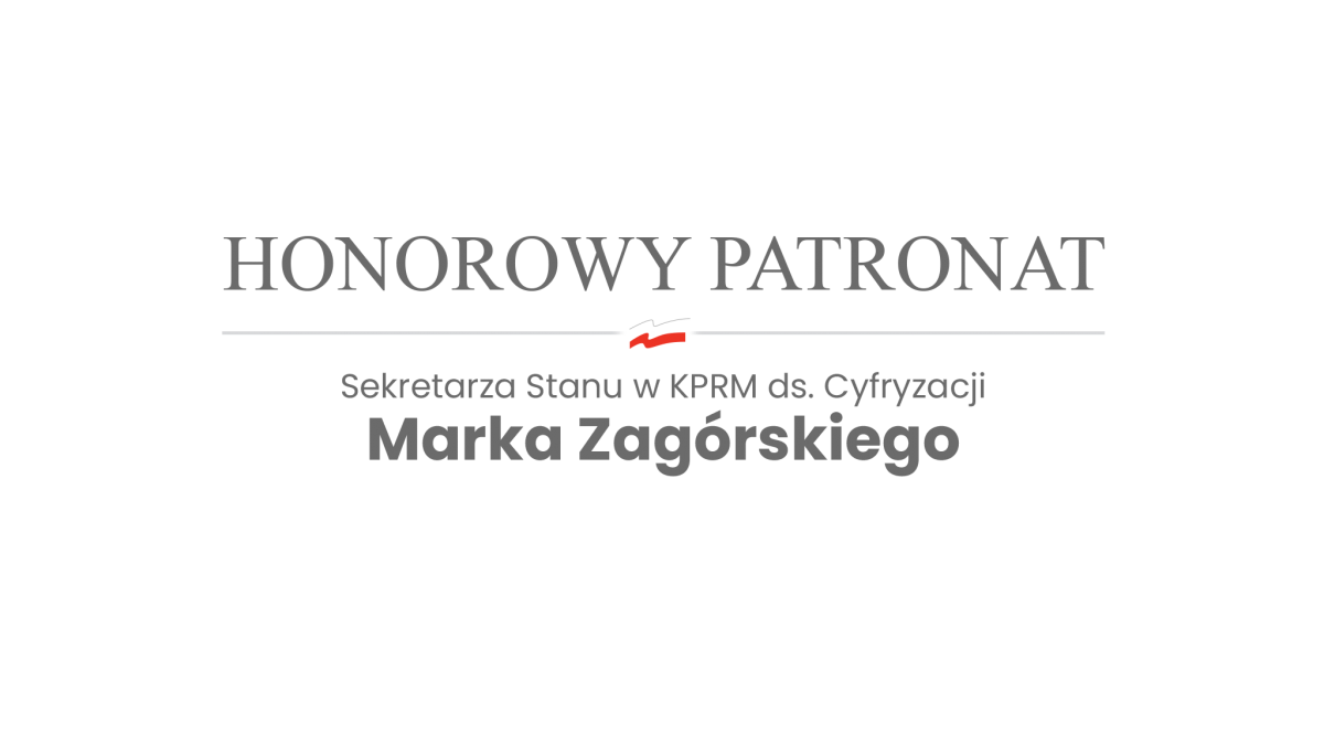 logo honorowego patronatu Marka Zagórskiego
