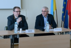 Dyrektor KSAP i Dyrektor Study Tours to Poland podczas otwarcia seminarium