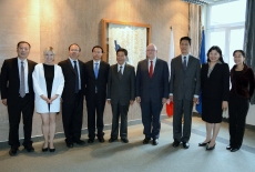 Zdjęcie grupowe delegacji chińskiej z przedstawicielami KSAP