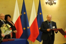 Jan Pastwa i Claudia Torres-Bartyzel podczas ceremonii wręczenia nagród