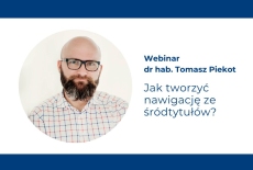 zdjęcie prowadzącego oraz podstawowe informacje o webinarze - tytuł, godzina, nazwisko prowadzącego