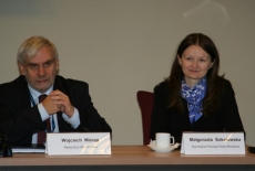 Wojciech Misiąg i Małgorzata Sokołowska siedzący przy stole