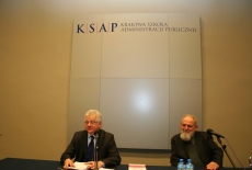 prof. Bohdan Cywiński i Dyrektor KSAP